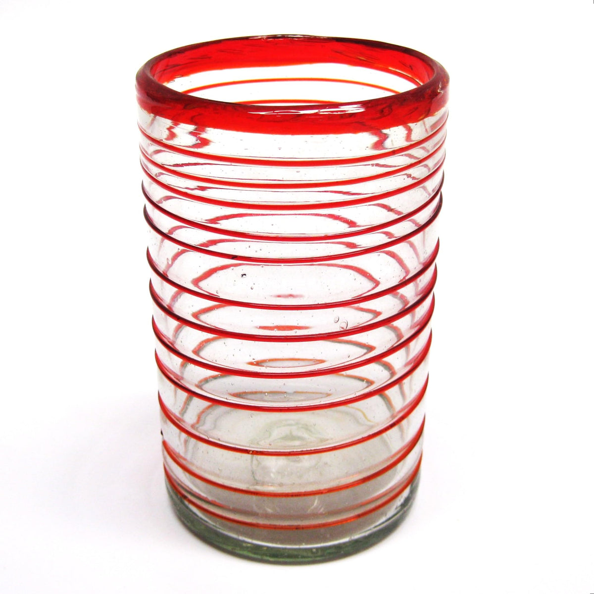 Colored Spiral Drinking Glass Set - 6 Piece