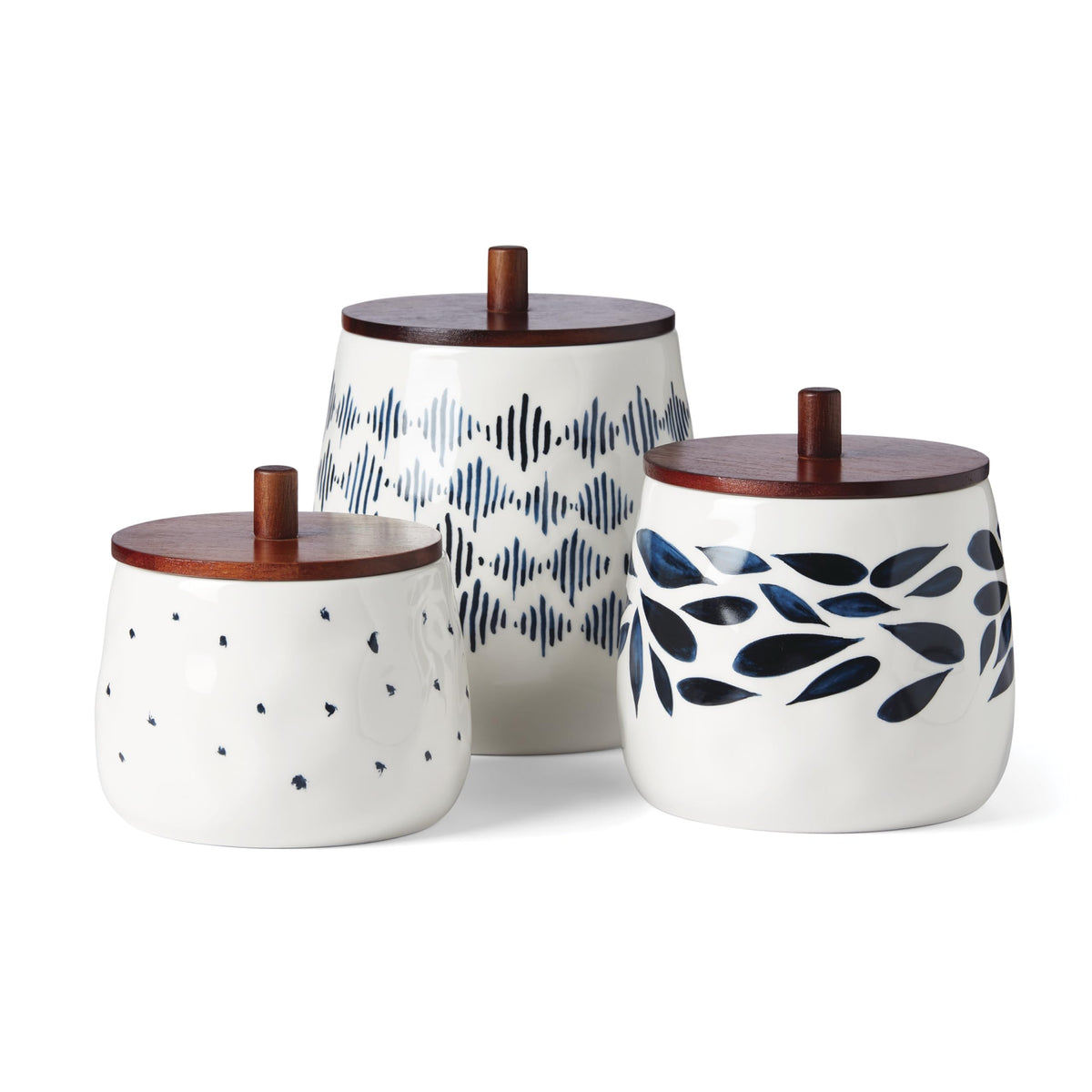 Porcelain Dinnerware Set with Blue Bay Design