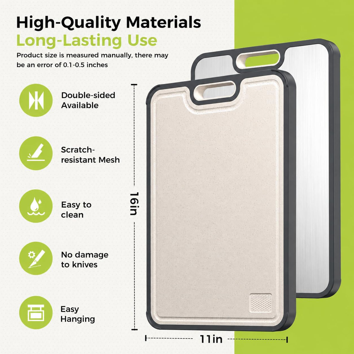 Double-Sided Titanium Cutting Board