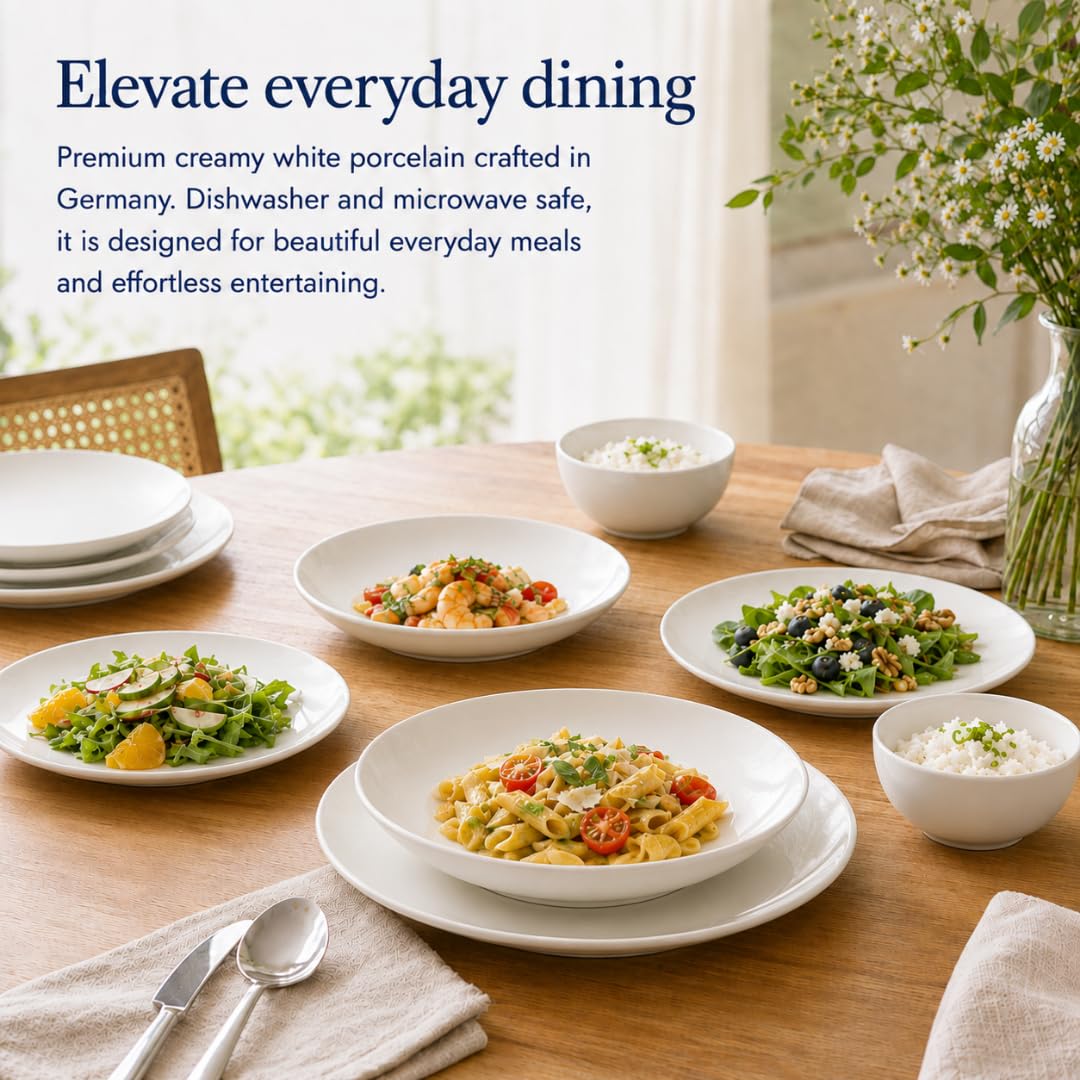 Creamy White Dinnerware Set - 16 Piece