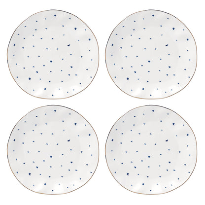 Porcelain Dinnerware Set with Blue Bay Design