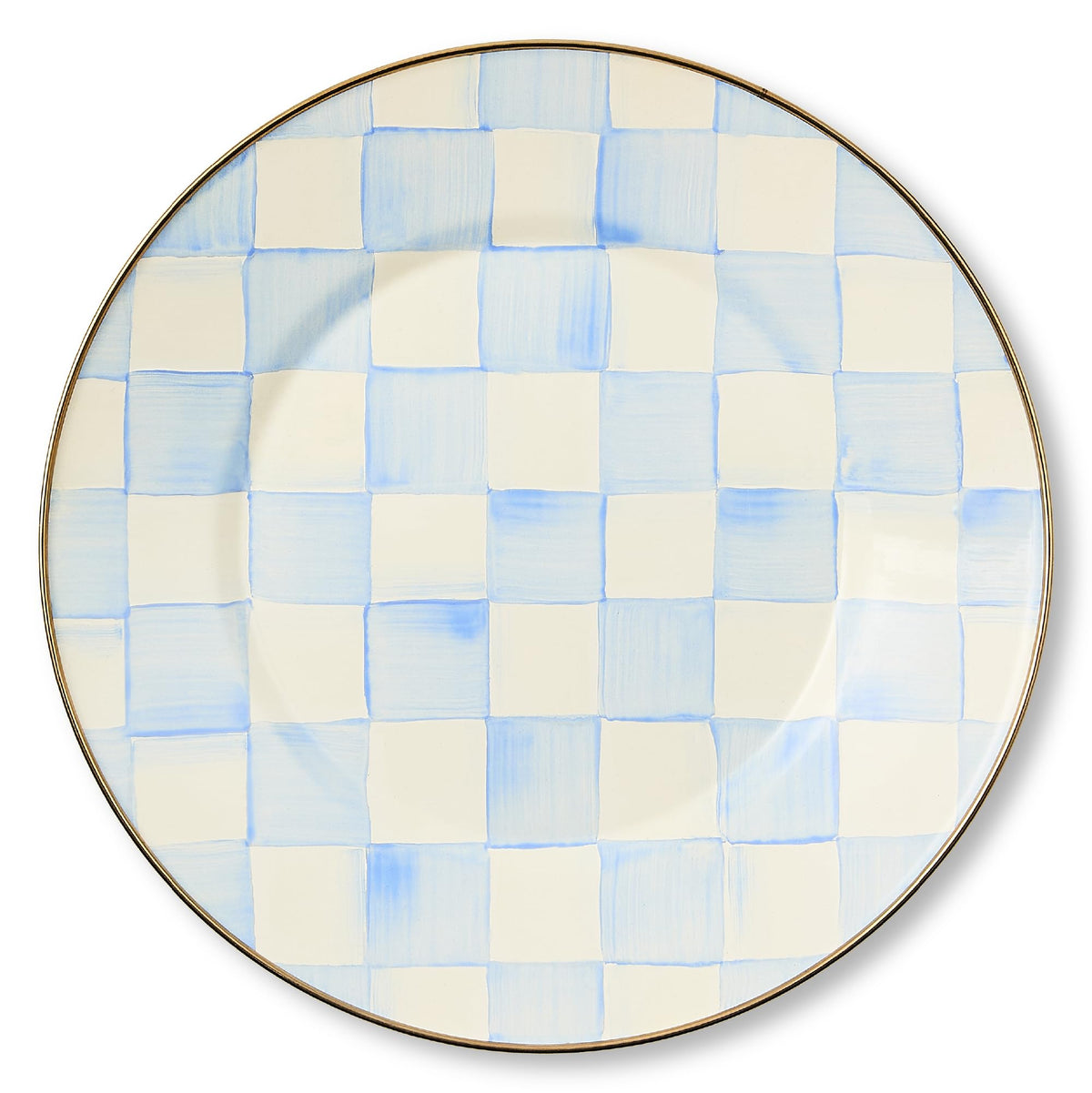 Decorative Enamel Dinner Plate - 10 Inch