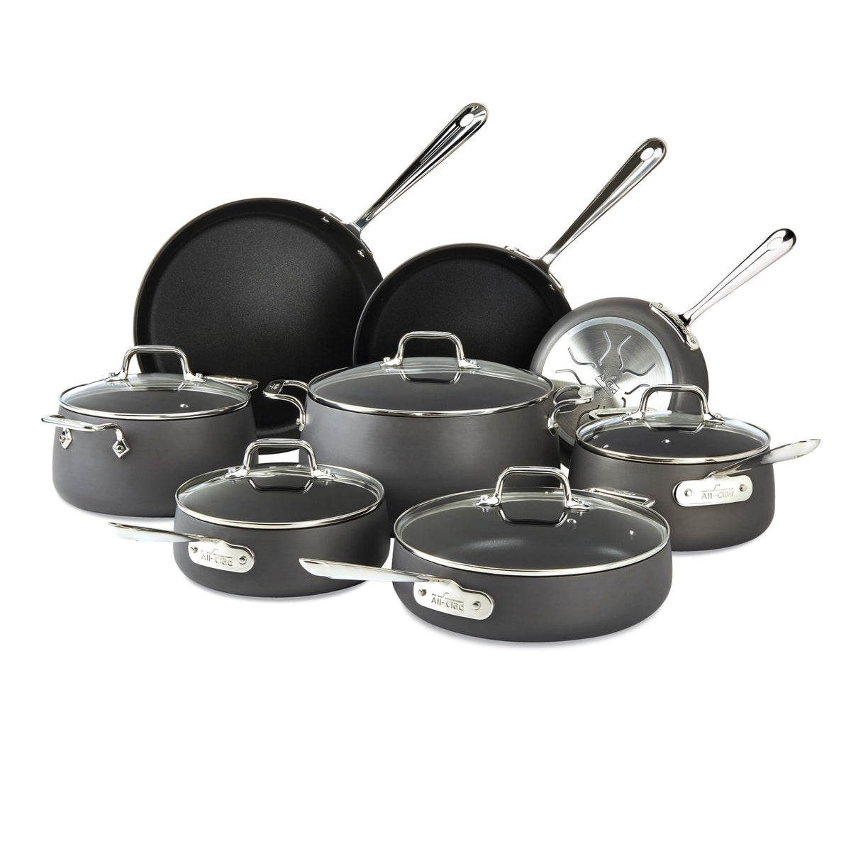 All-Clad HA1 Hard Anodized Nonstick Fry Pan Induction Oven Broiler Safe 500F