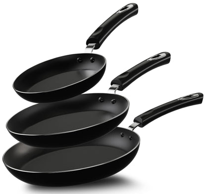 Utopia Kitchen Nonstick Frying Pan Set - 3 Piece Induction Bottom - 8 Inches, 9.5 Inches and 11 Inches