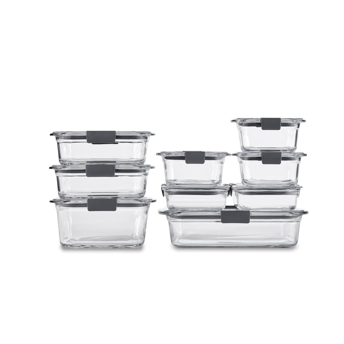 Glass Food Storage Container Set - 9 Piece