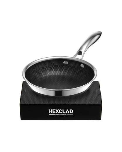 HexClad Hybrid Stainless Steel Frying Pans