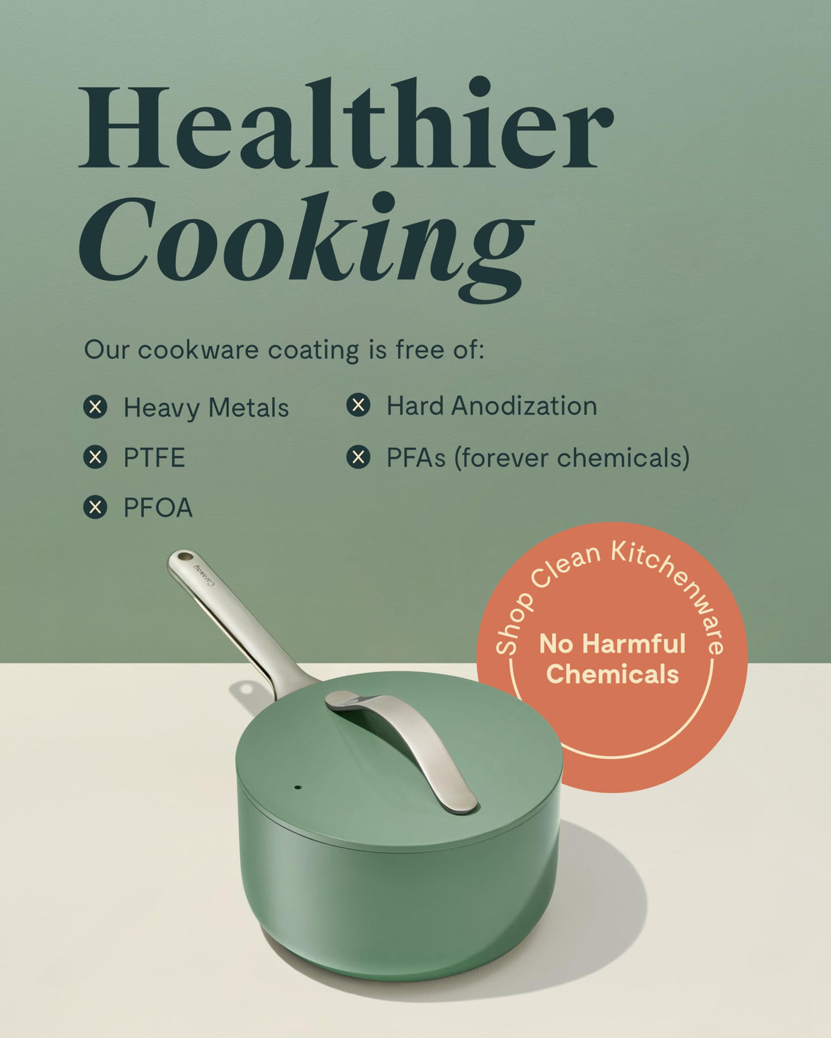 Ceramic Nonstick Saucepan with Lid