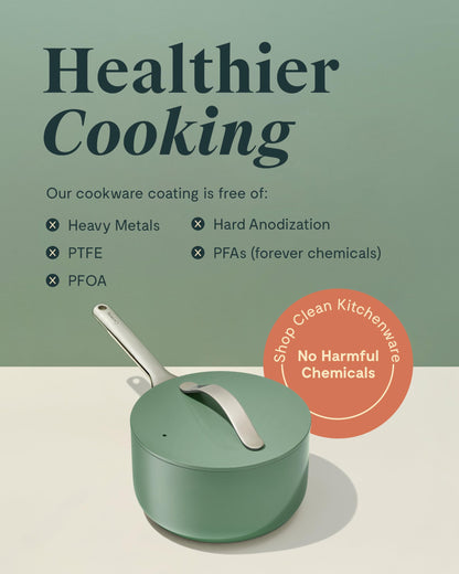 Ceramic Nonstick Saucepan with Lid