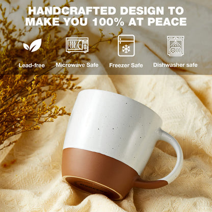 18 oz Ceramic Coffee Mug Set - 6 Piece