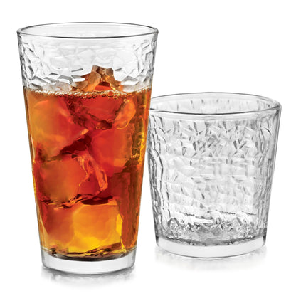 Classic Glass Tumblers for Mixed Drinks