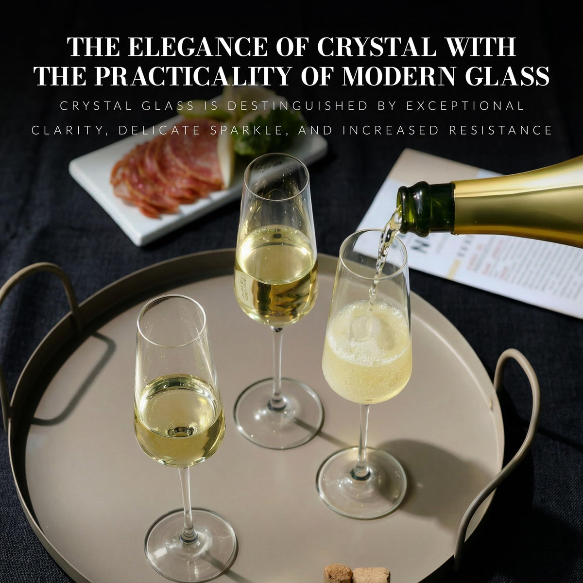 Avant Garde Crystal Drinking Glass Set