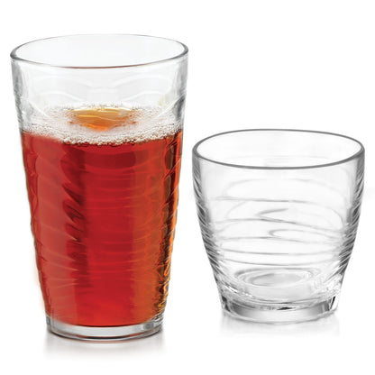 Classic Glass Tumblers for Mixed Drinks