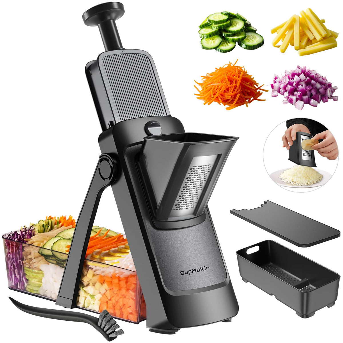 Adjustable Mandoline Slicer & Vegetable Chopper