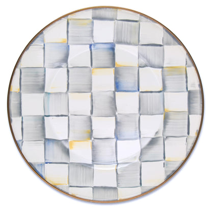 Decorative Enamel Dinner Plate - 10 Inch