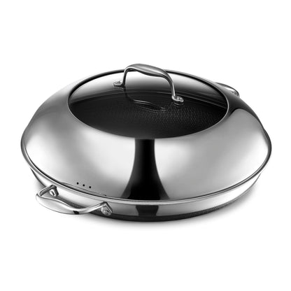 HexClad Hybrid Stainless Steel Frying Pans