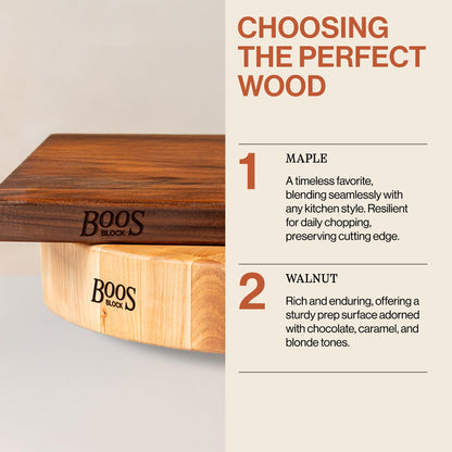 End-Grain Wood Chopping Block - 18 x 12 Inch