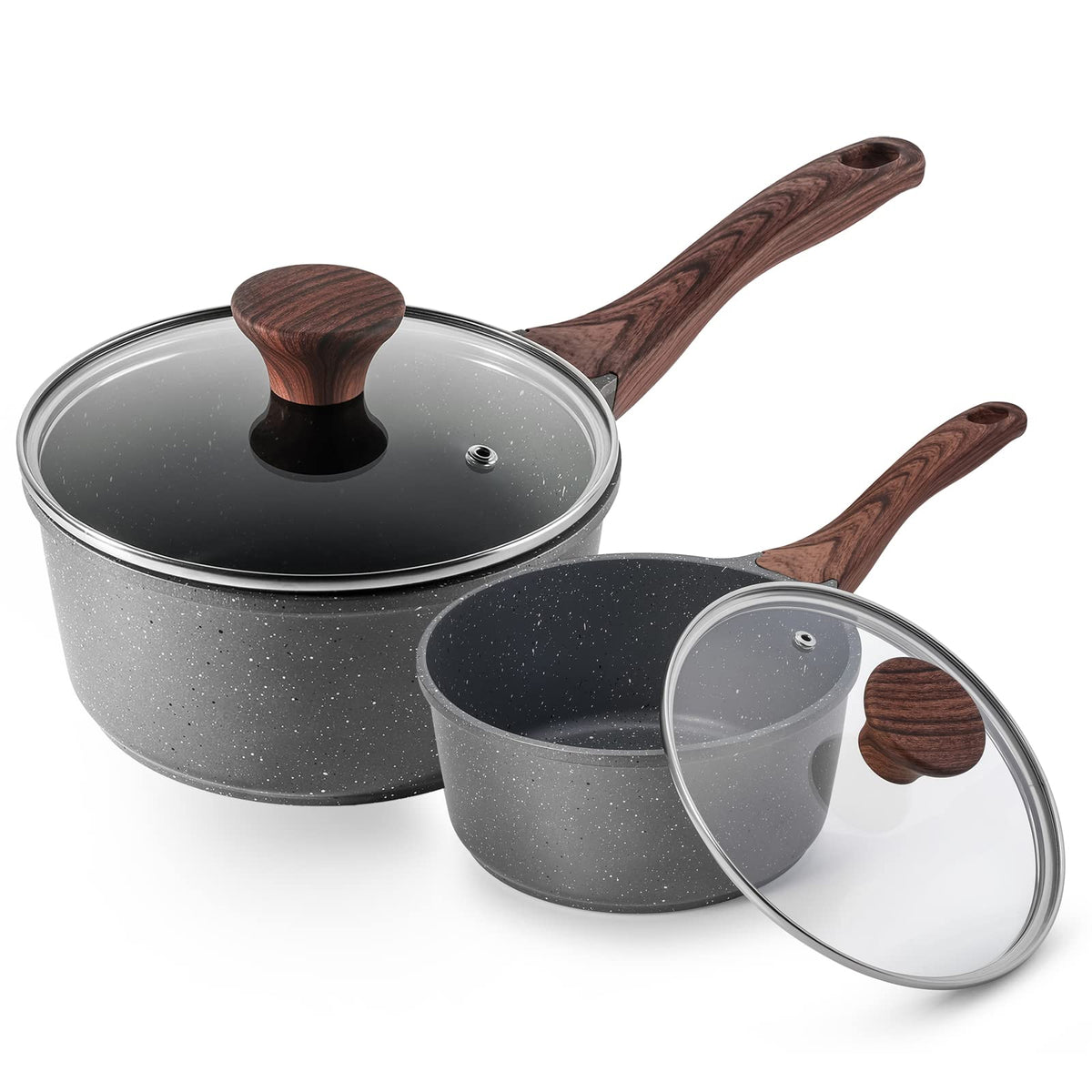 Nonstick Saucepan with Glass Lid