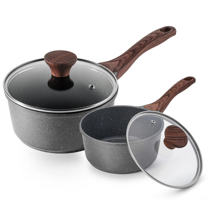 Nonstick Saucepan with Glass Lid
