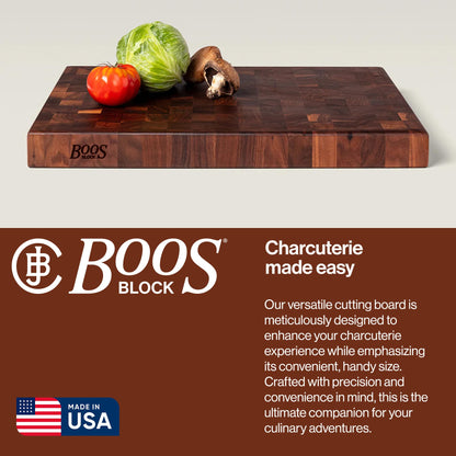 End-Grain Wood Chopping Block - 18 x 12 Inch