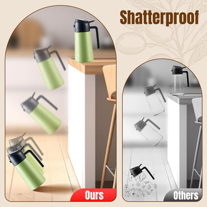 2-in-1 Stainless Steel Oil Dispenser Bottle