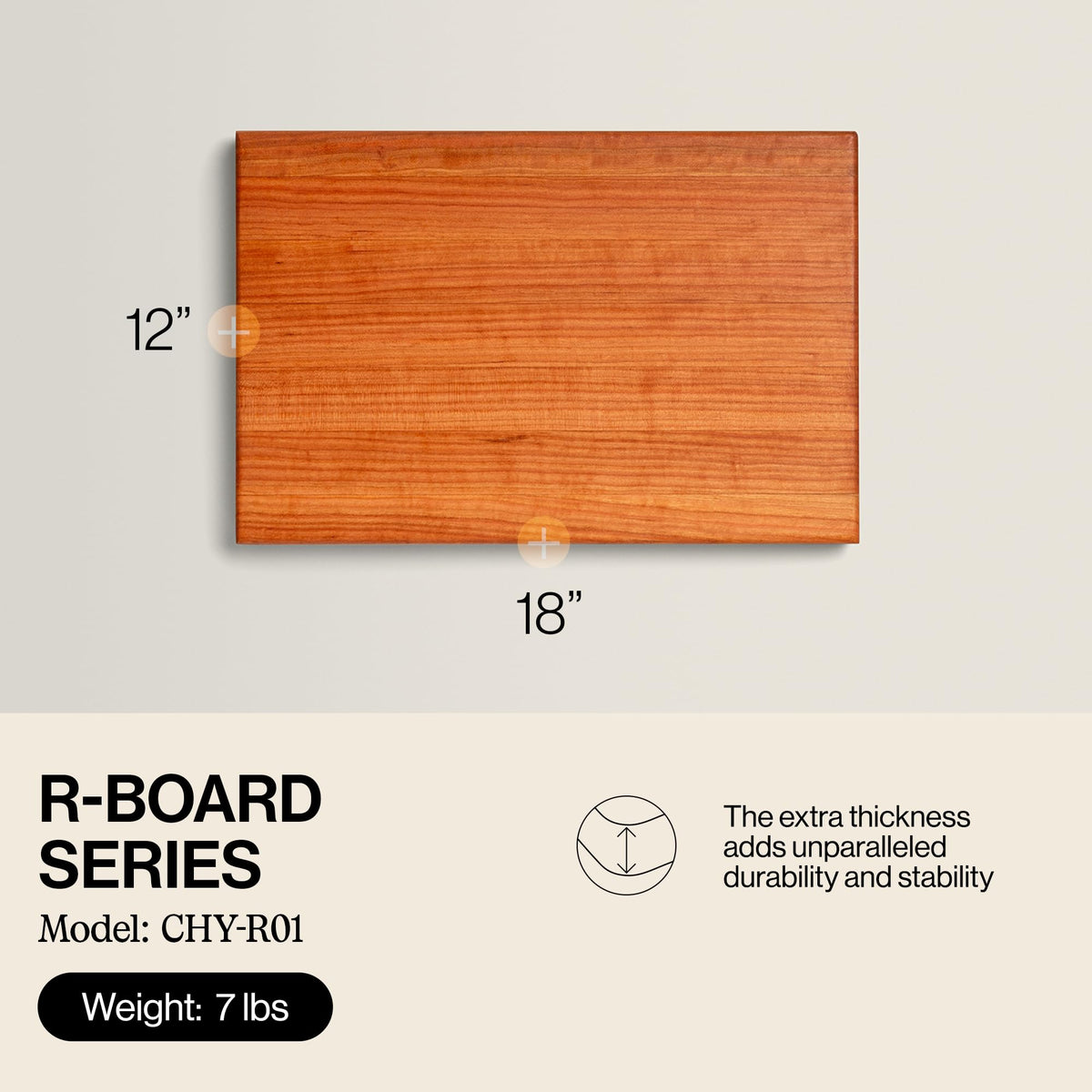 Reversible Edge-Grain Wood Cutting Board