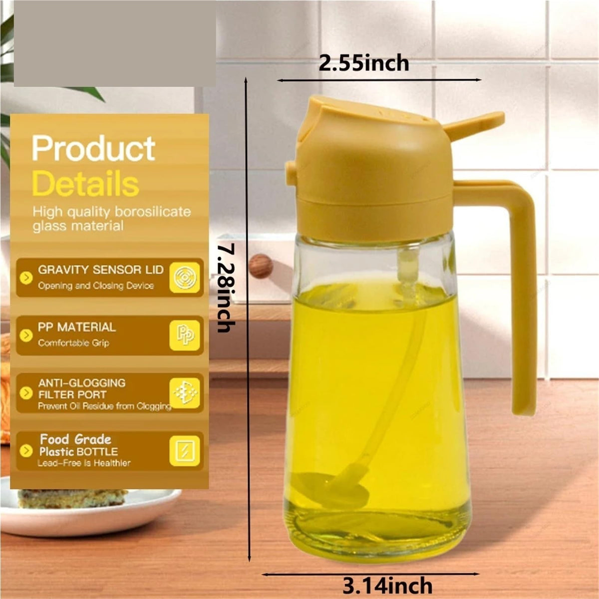 2-in-1 Oil Sprayer & Dispenser Set