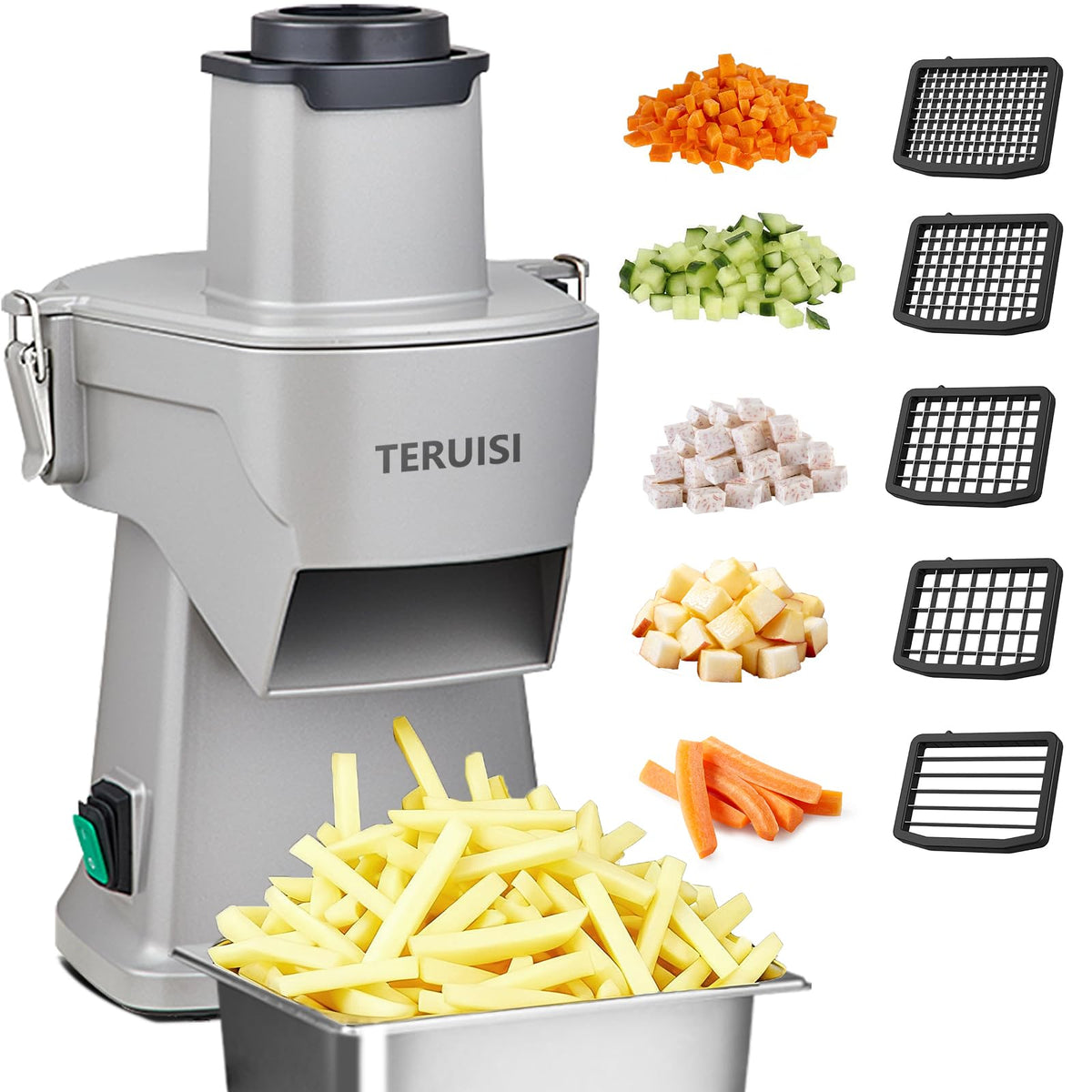 Electric Vegetable Chopper with Accessories
