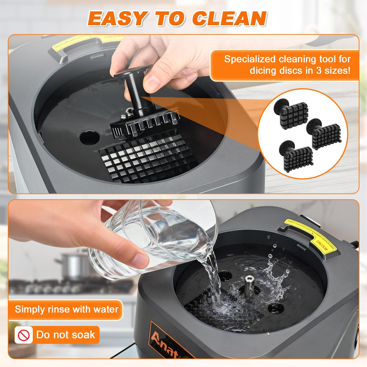 6-in-1 Electric Vegetable Chopper & Food Processor