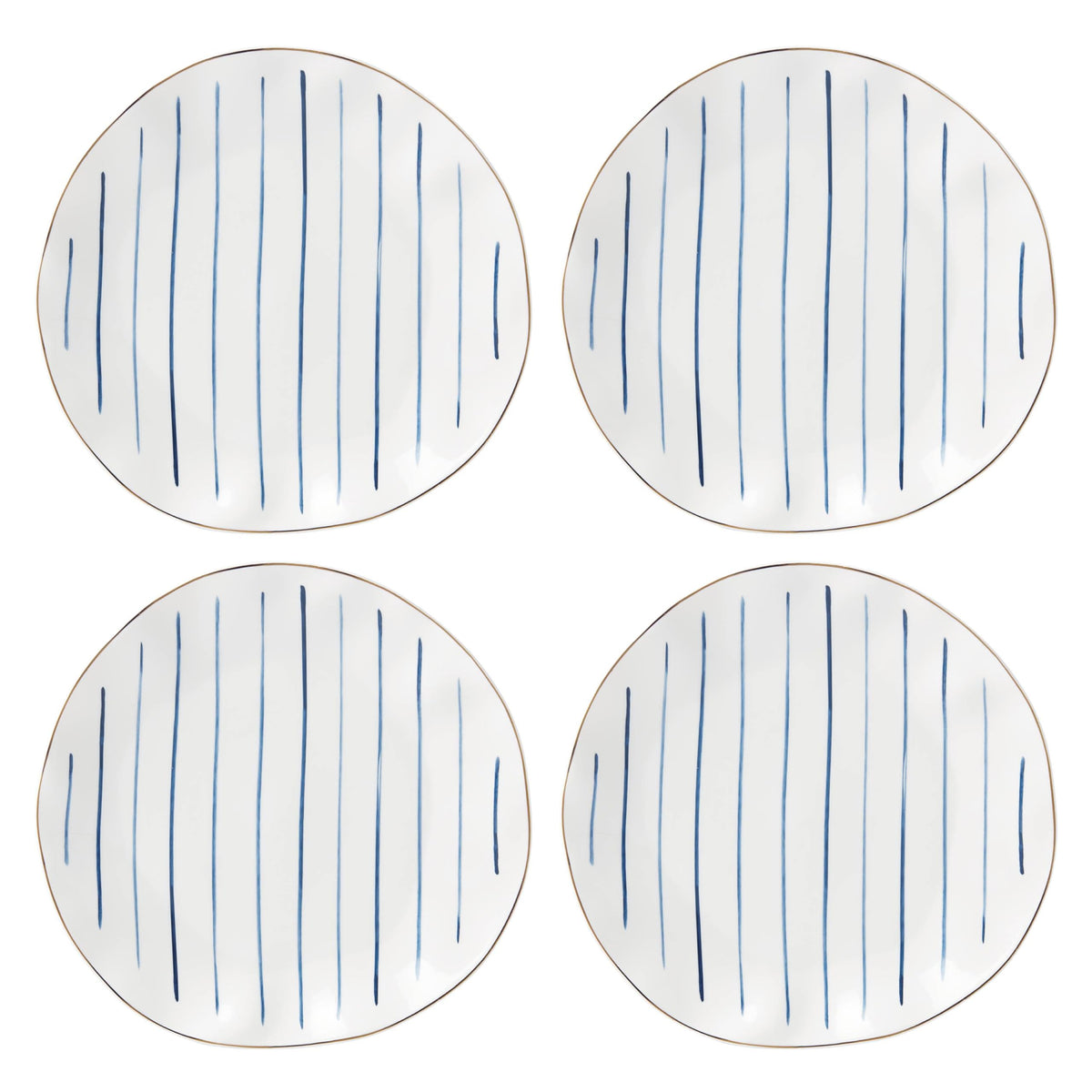 Porcelain Dinnerware Set with Blue Bay Design