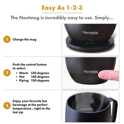 Self-Heating Coffee Mug with Temperature Control