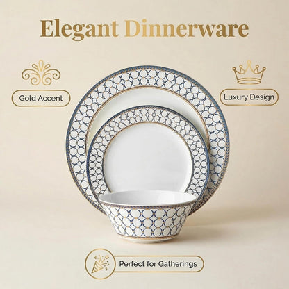 Dinner & Dessert Plate Set for Everyday Dining