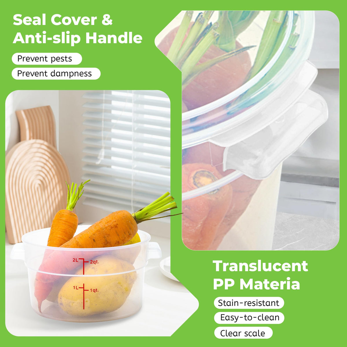 Food Storage Container Set with Lids