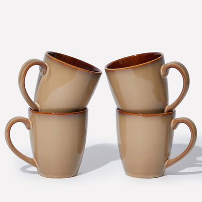 14 oz Ceramic Coffee Mug Set - 4 Piece