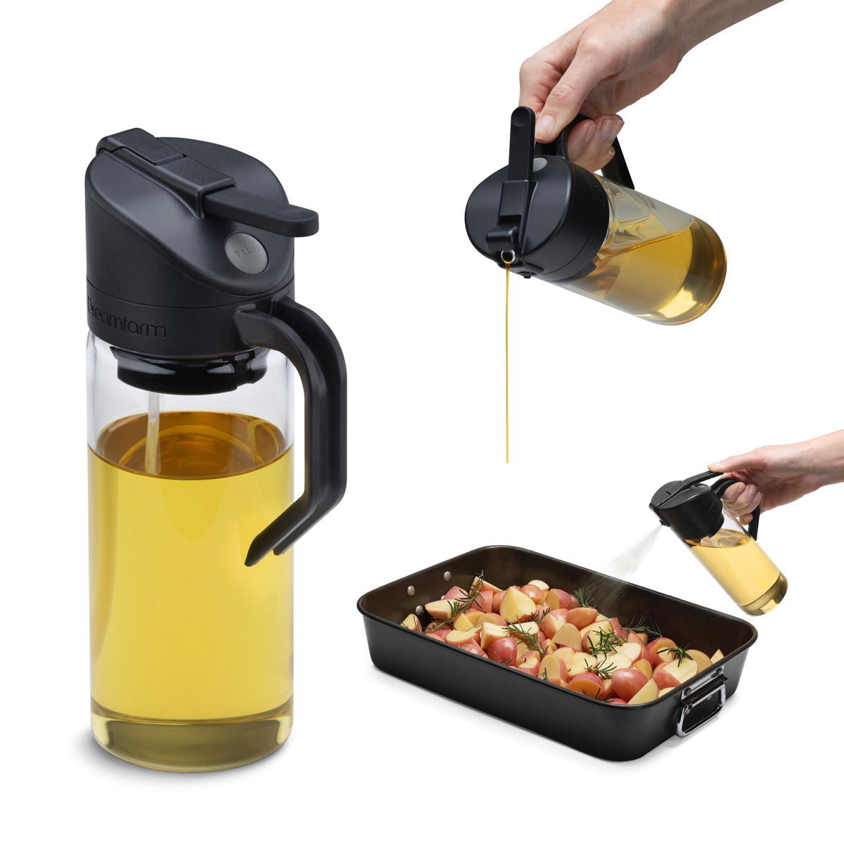 Oil Dispenser for Drizzle & Pour Control