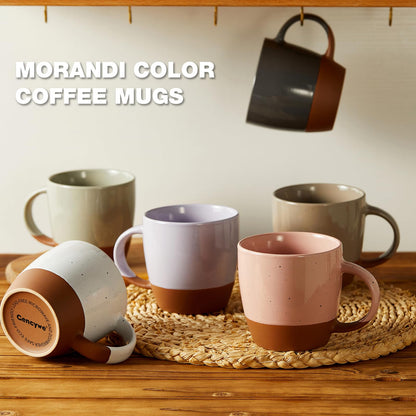 18 oz Ceramic Coffee Mug Set - 6 Piece