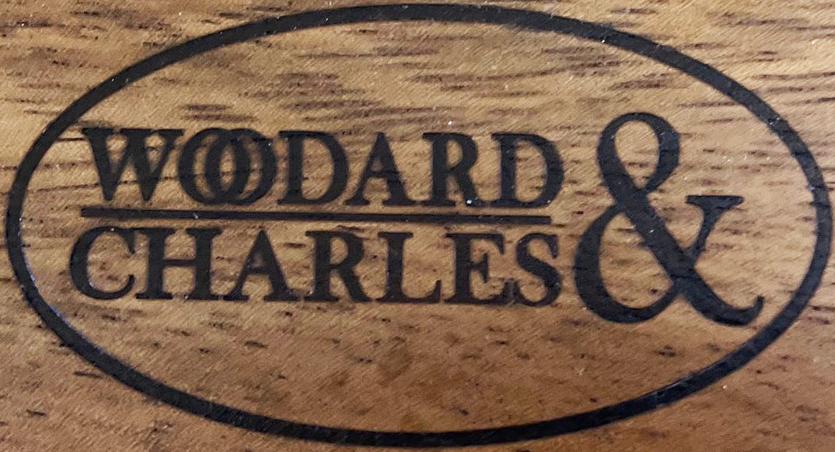 Woodard & Charles Wood Wave Salad Serving Bowl with Servers