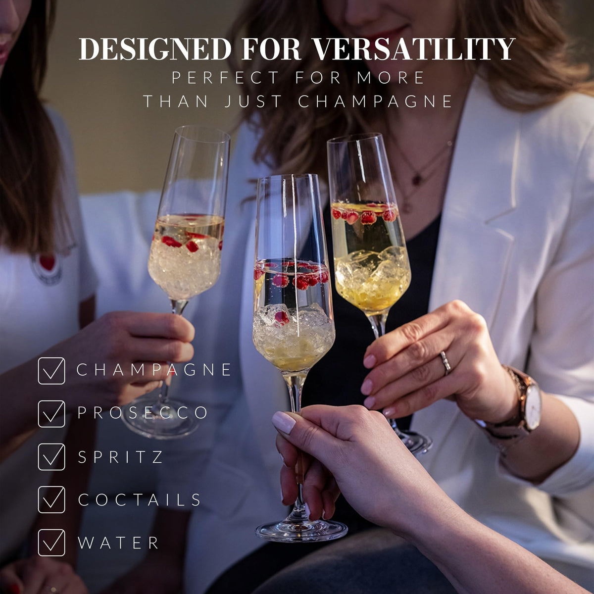 Avant Garde Crystal Drinking Glass Set