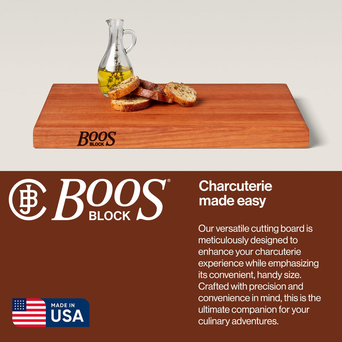 Reversible Edge-Grain Wood Cutting Board