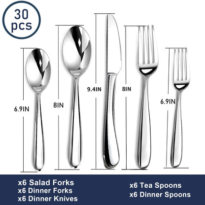 Stainless Steel Flatware Set for Everyday Dining