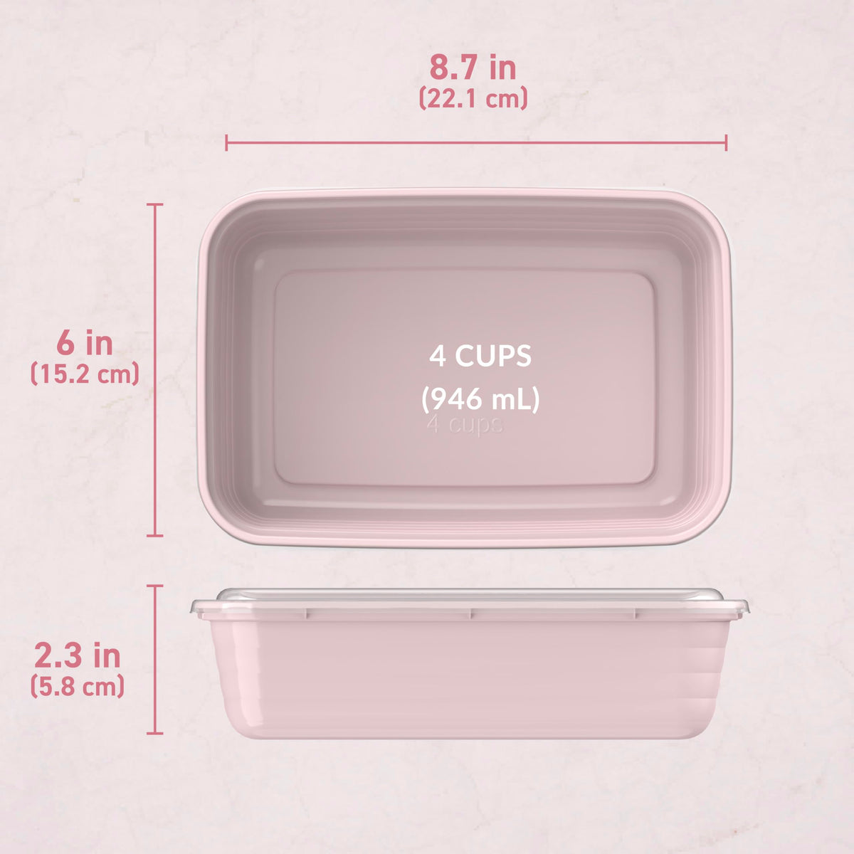 Food Storage Container Set with Lids - 20 Piece