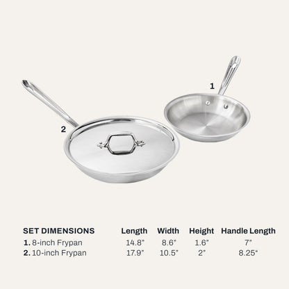 3-Ply Stainless Steel Frying Pan