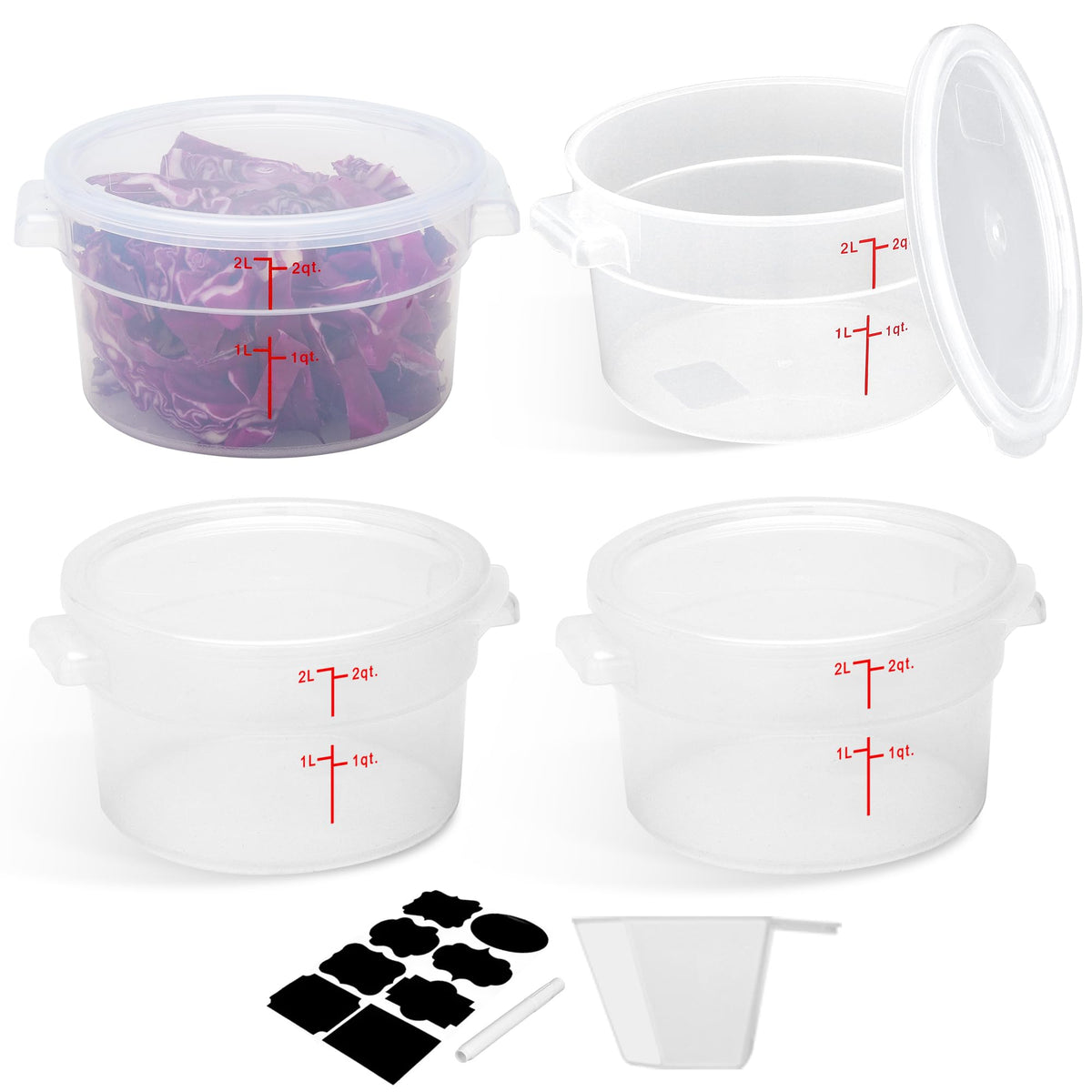 Food Storage Container Set with Lids