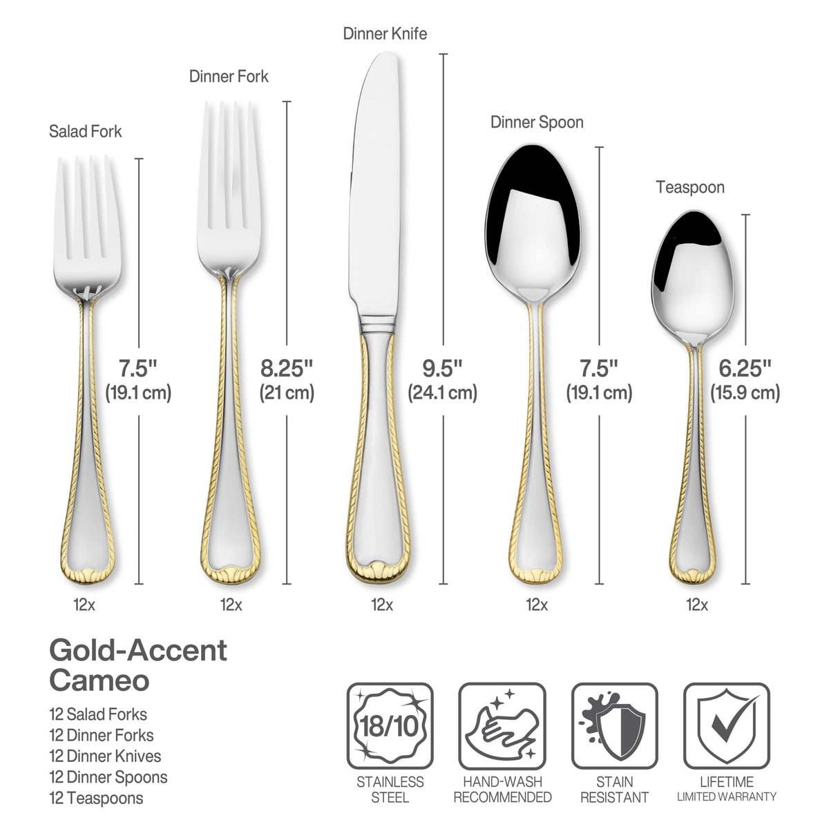 Kyler Stainless Steel Flatware Service Set