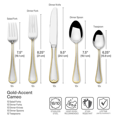 Kyler Stainless Steel Flatware Service Set