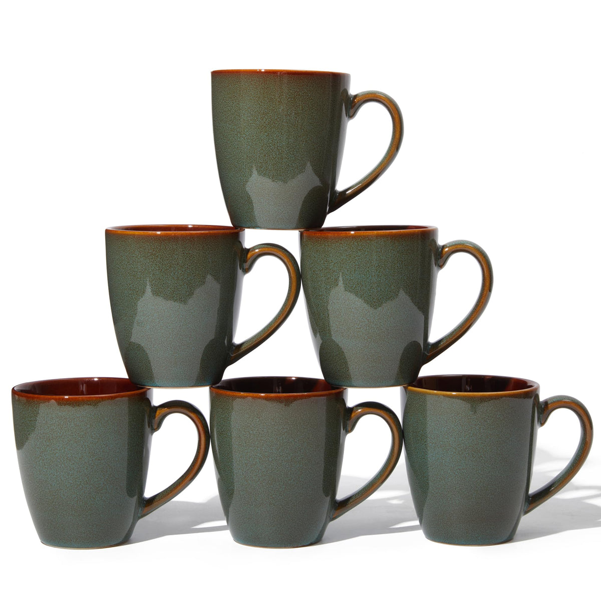 14 oz Ceramic Coffee Mug Set - 4 Piece