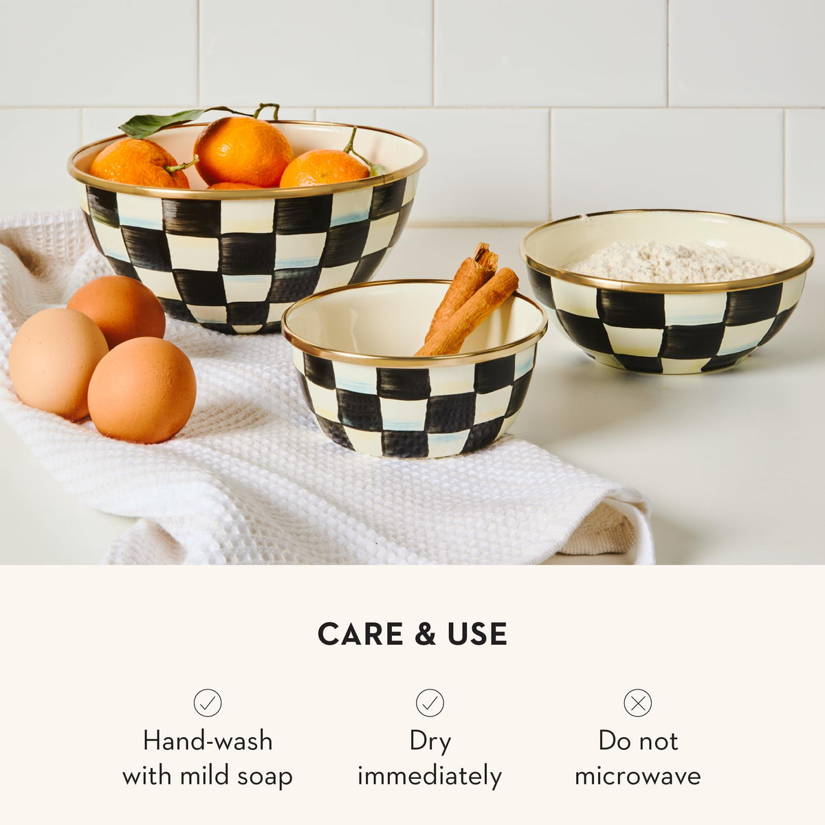 Enamel Serving Bowl for Everyday Entertaining