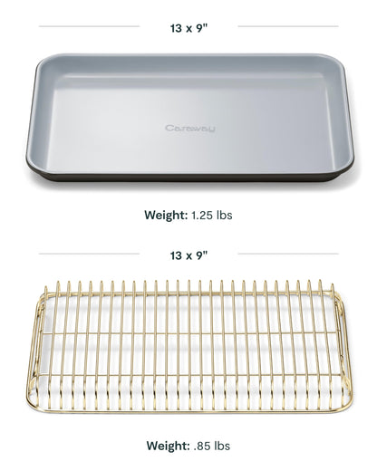 Caraway Non-Stick Ceramic Baking Sheet and Cooling Rack