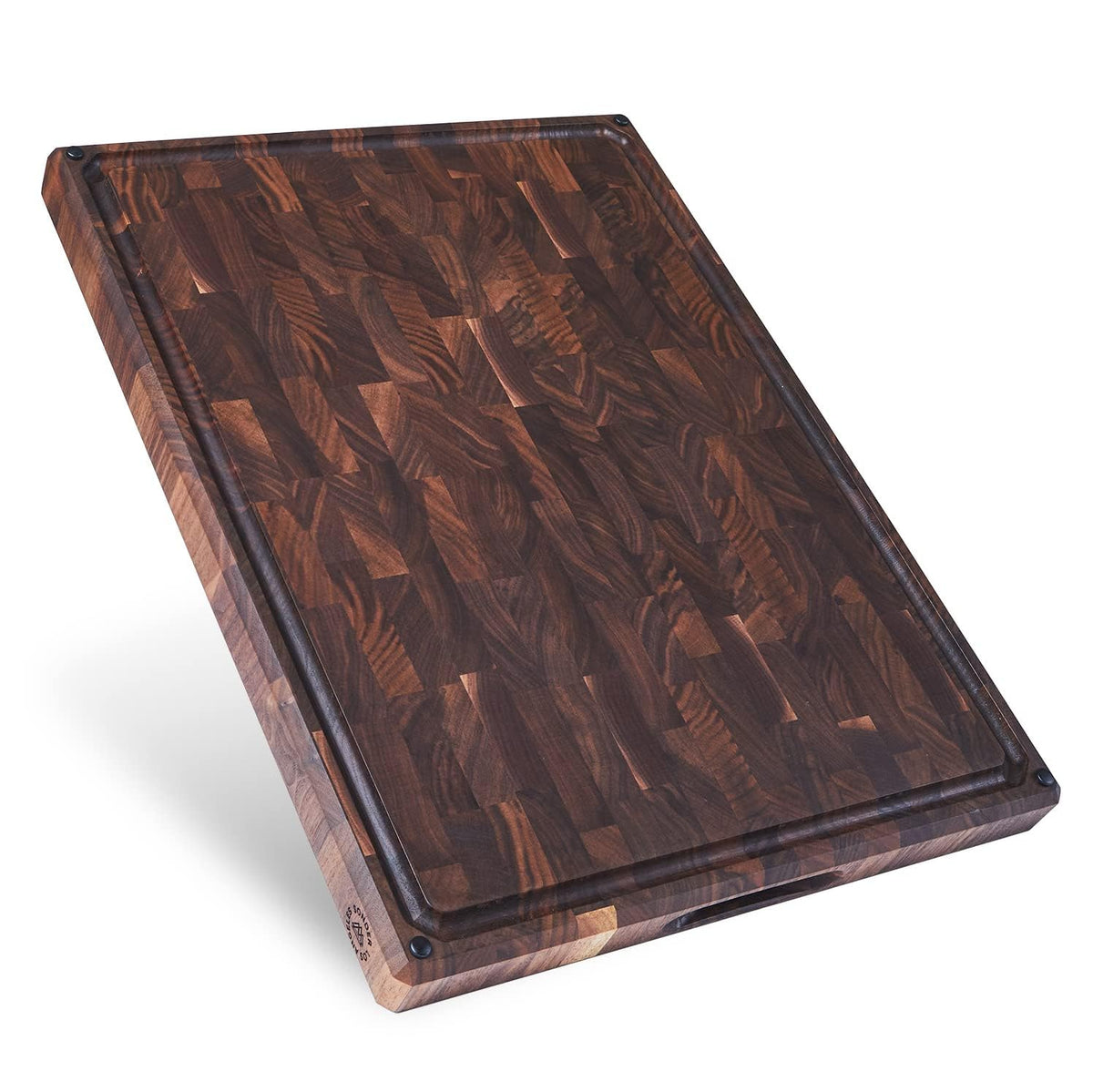 End-Grain Walnut Cutting Board with Juice Groove