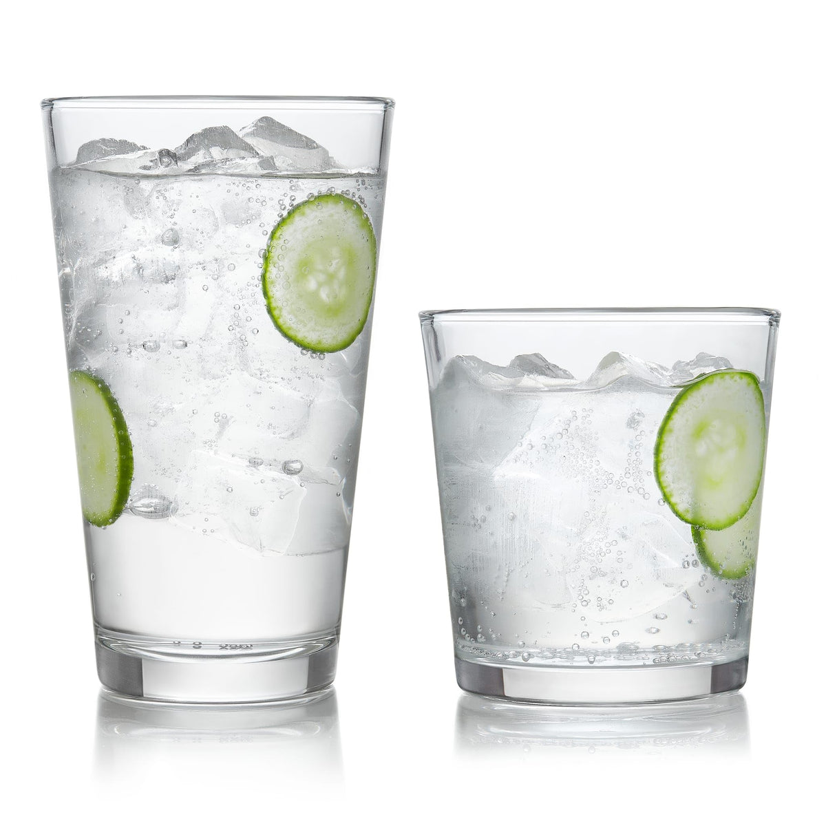 Classic Glass Tumblers for Mixed Drinks