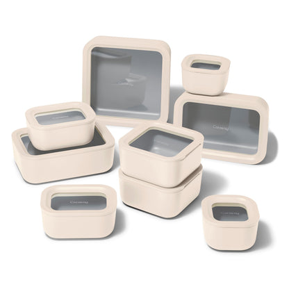 Glass Food Storage Container Set with Lids